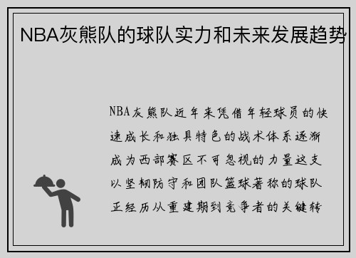 NBA灰熊队的球队实力和未来发展趋势